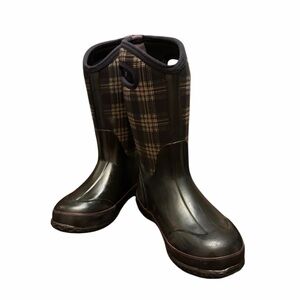 Bogs Girls Plaid Waterproof-30F Insulated Boots.